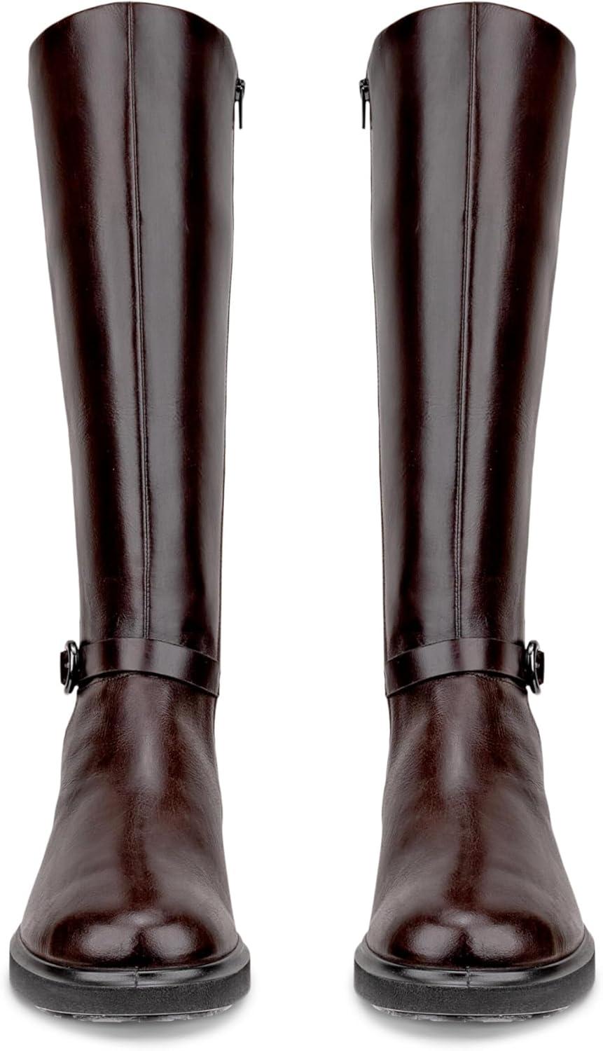 imageECCO Womens Amsterdam Stretch Tall Knee High BootMochaBlack