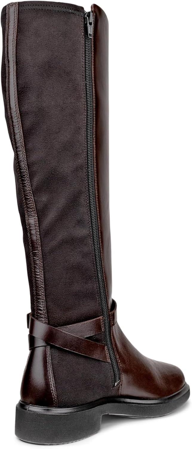 imageECCO Womens Amsterdam Stretch Tall Knee High BootMochaBlack