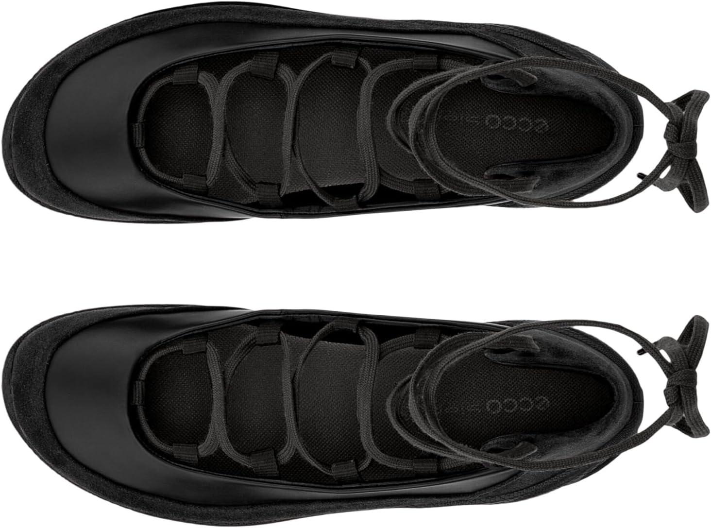 imageECCO Womens Biom Lite Ghillie Tie BallerinaBlack SuedeBlack