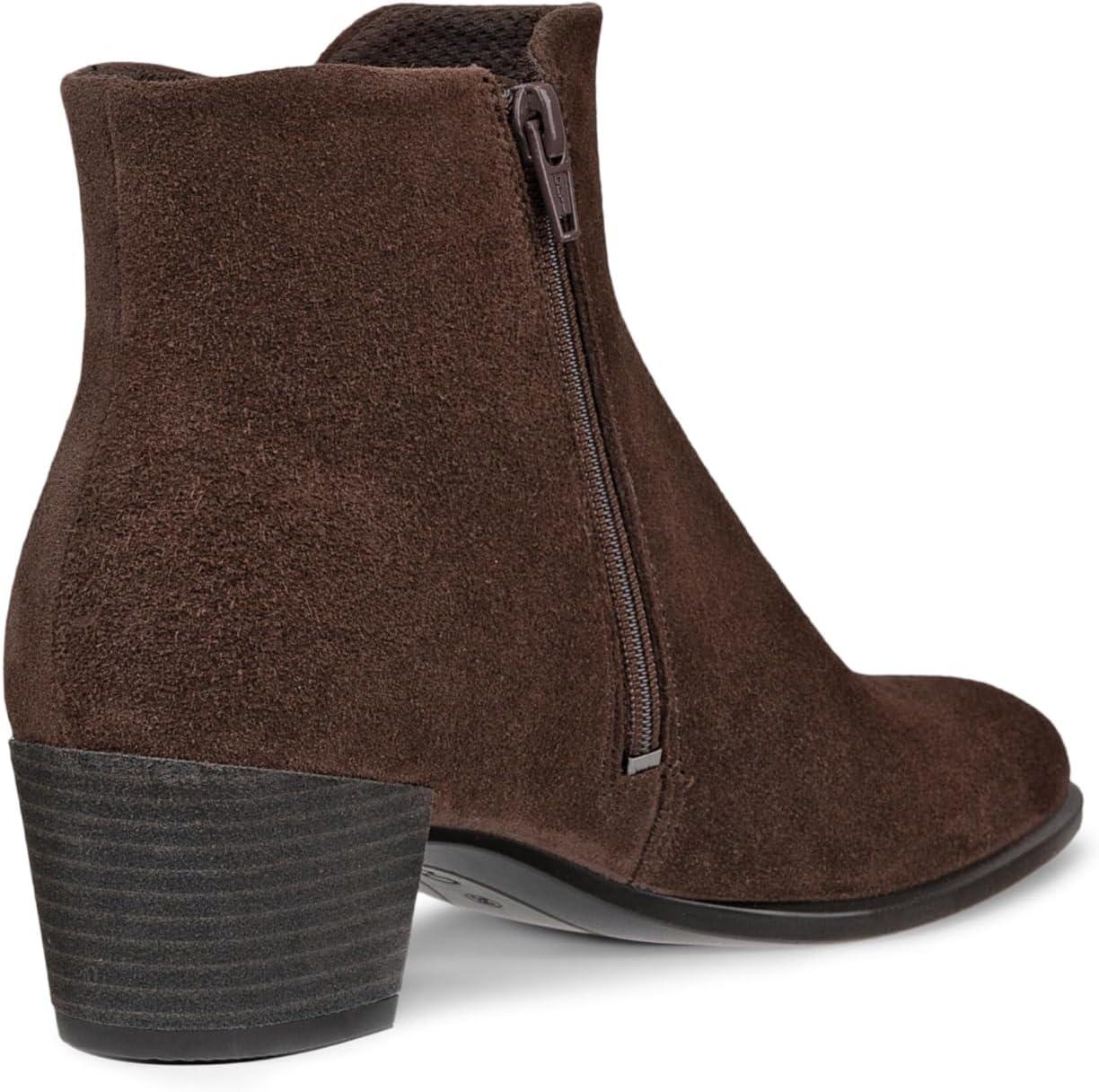 imageECCO Womens Dress Classic 35 Mm Zipper Low Cut Ankle BootCoffee Nubuck