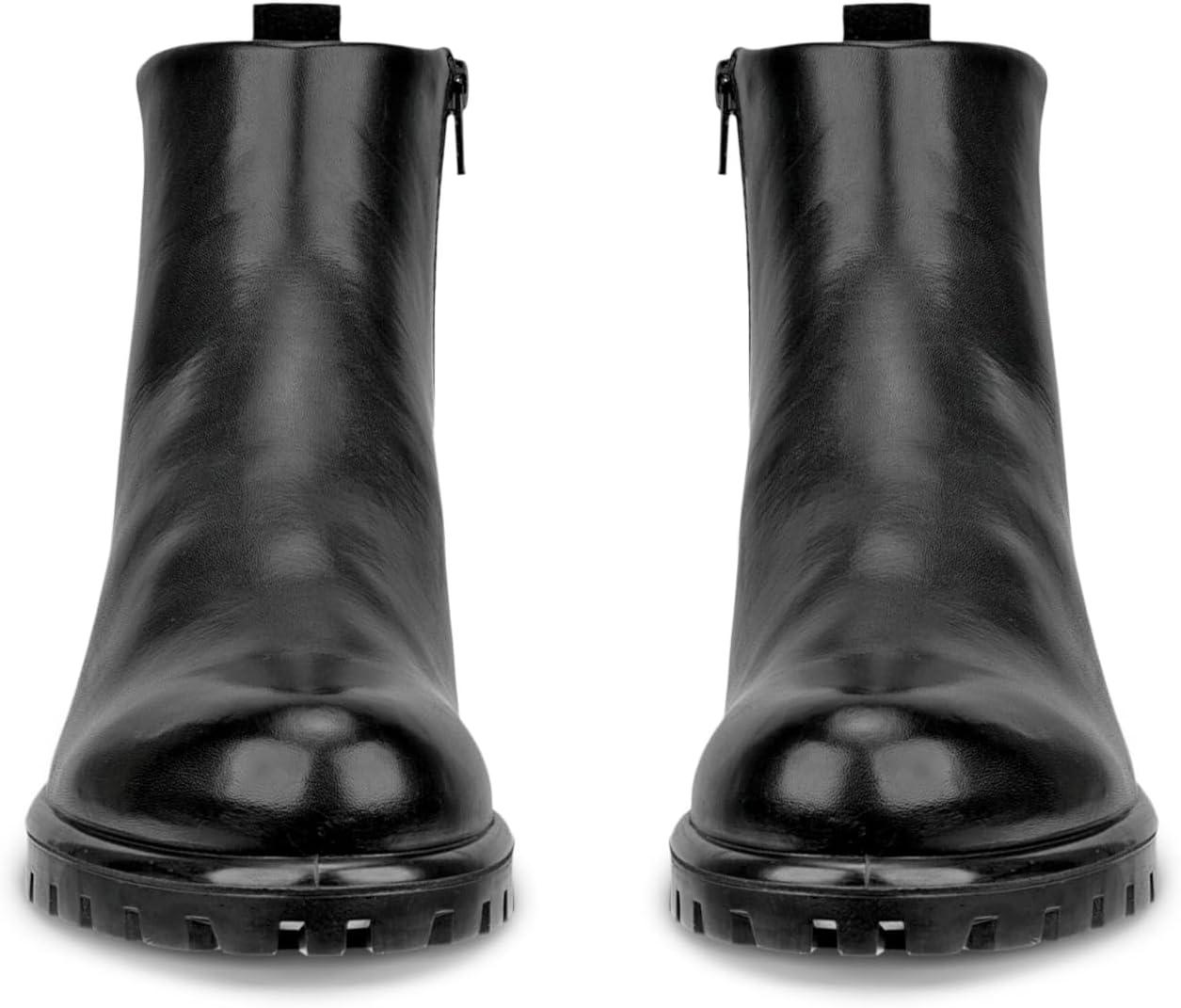 imageECCO Womens Modtray Plain Toe Zip Ankle BootBlackBlack Suede