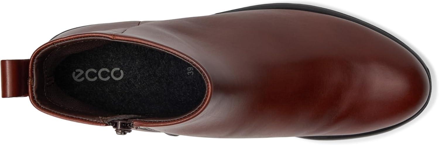 imageECCO Womens Modtray Plain Toe Zip Ankle BootMink