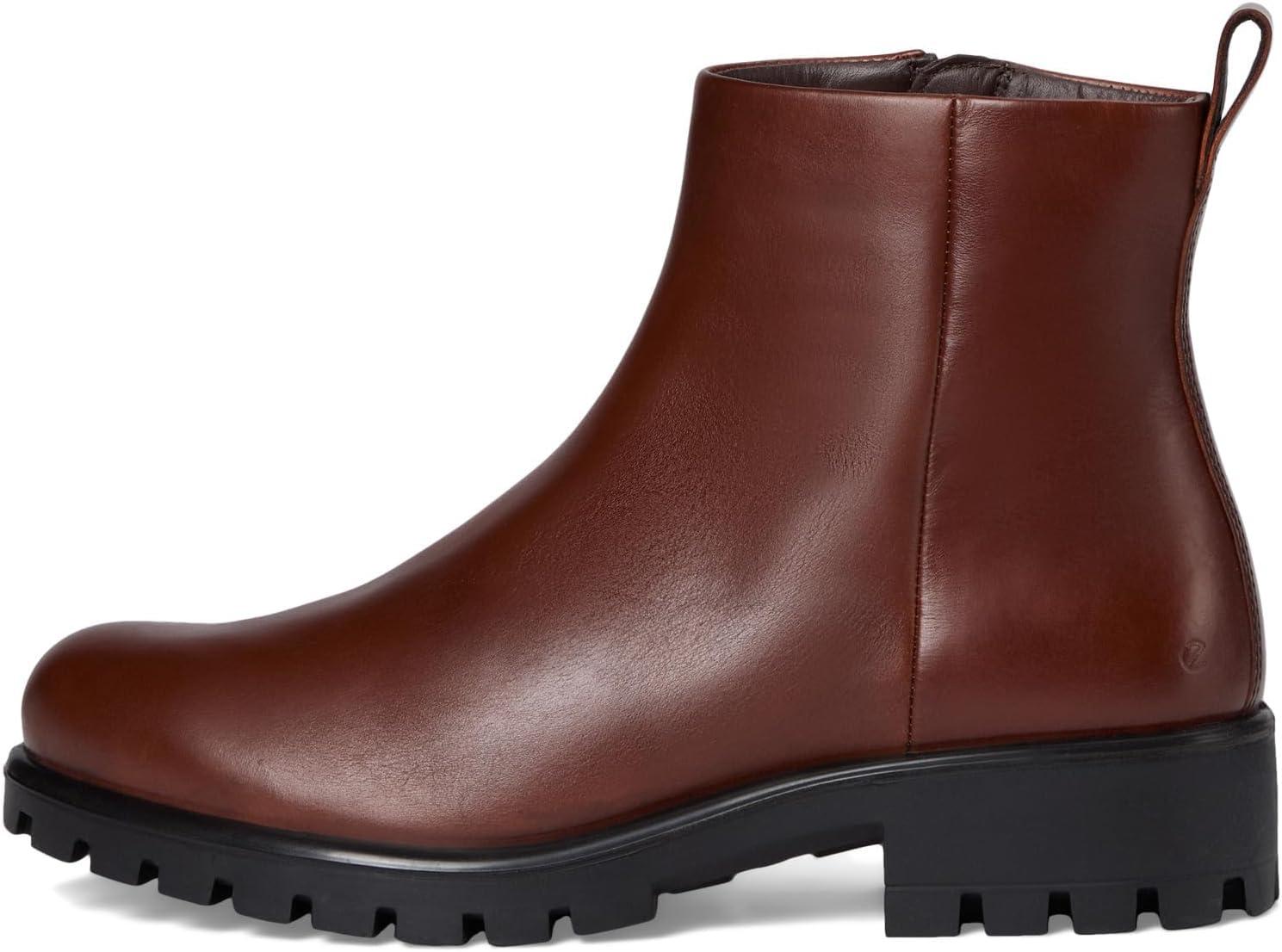 imageECCO Womens Modtray Plain Toe Zip Ankle BootMink