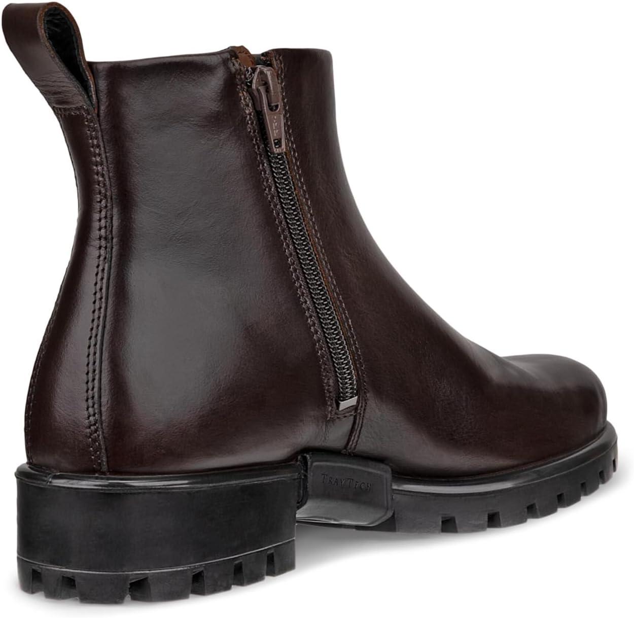 imageECCO Womens Modtray Plain Toe Zip Ankle BootPotting Soil