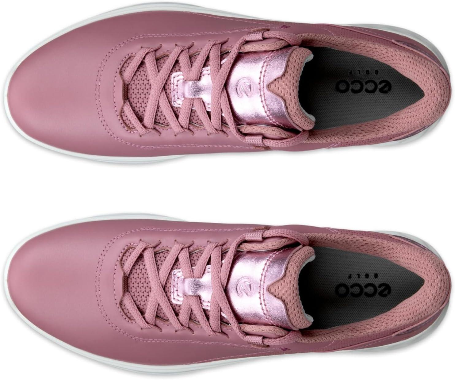 imageECCO Womens S Casual Lace Waterproof Golf ShoeBlushOld Rose Metallic