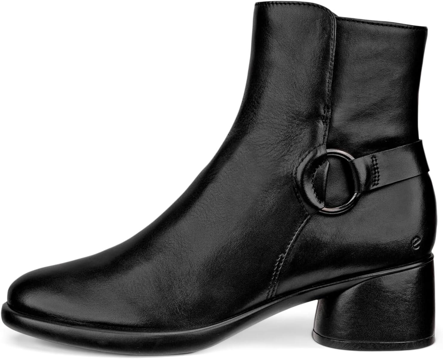 imageECCO Womens Sculpted Luxury 35 Mm Plain Toe Mid Cut Ankle BootBlack