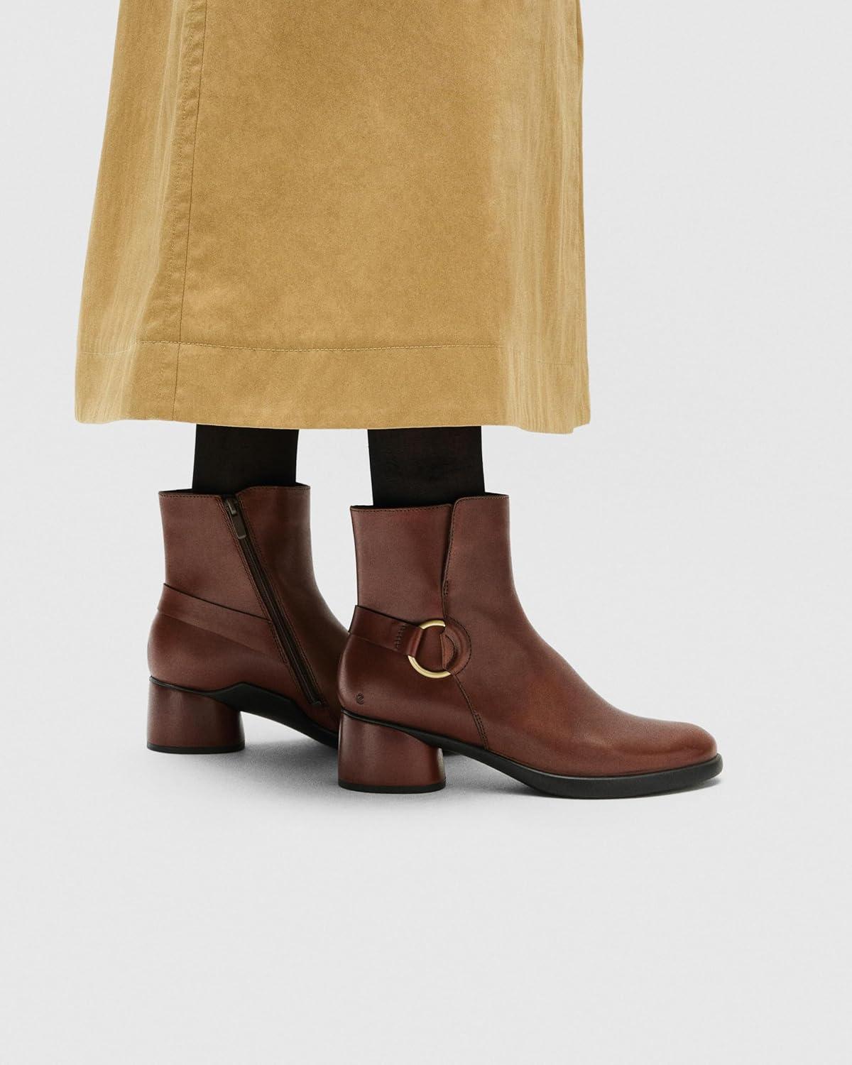 imageECCO Womens Sculpted Luxury 35 Mm Plain Toe Mid Cut Ankle BootMink