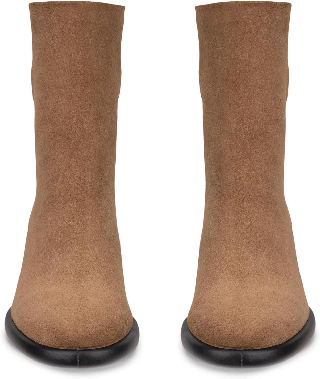 imageECCO Womens Sculpted Luxury 55 Mm Mid Cut Ankle BootCamel Suede