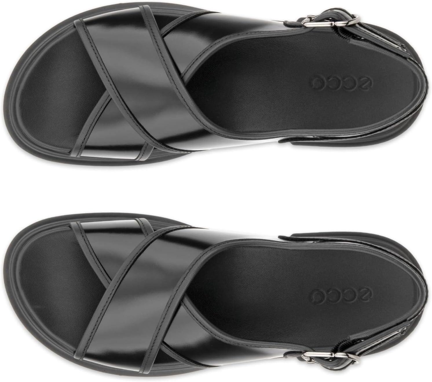 imageECCO Womens Seoul Cross Strap Slingback SandalBlackBlack