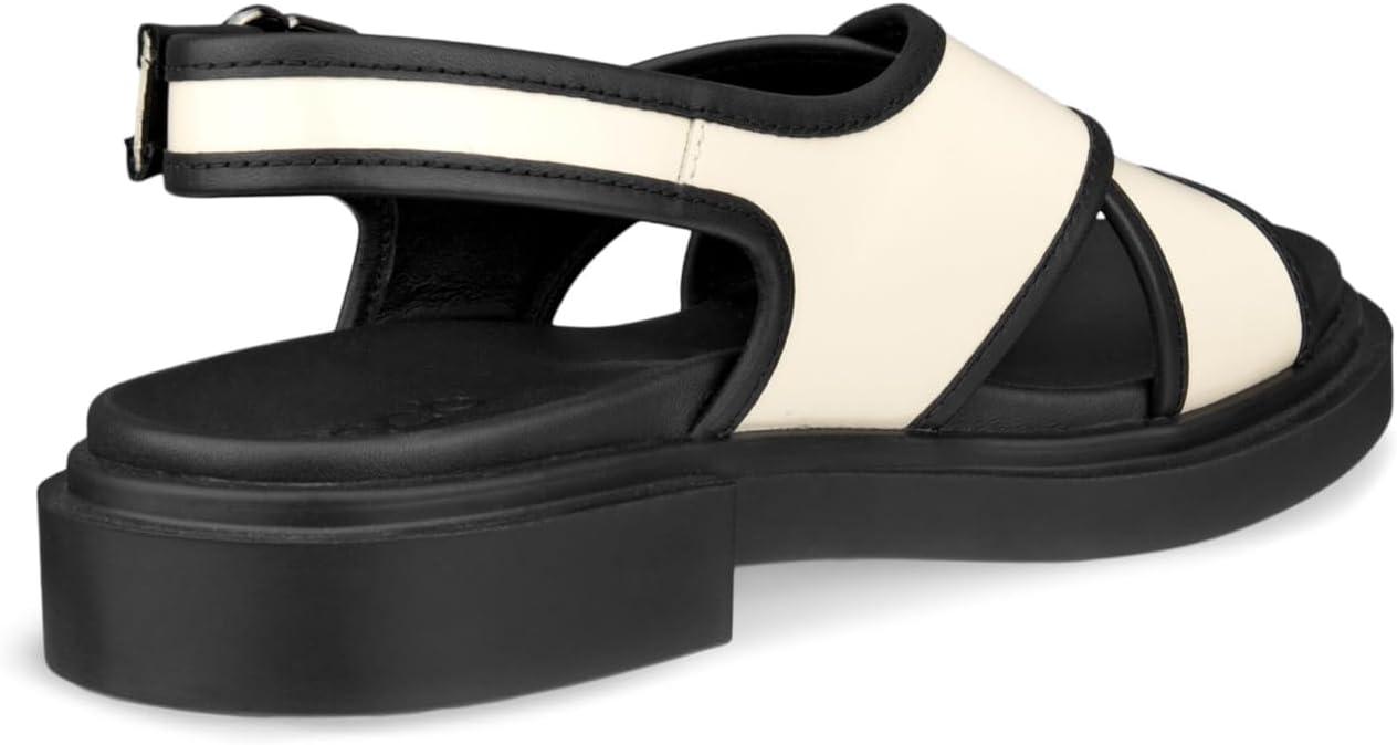 imageECCO Womens Seoul Cross Strap Slingback SandalLimestoneBlack
