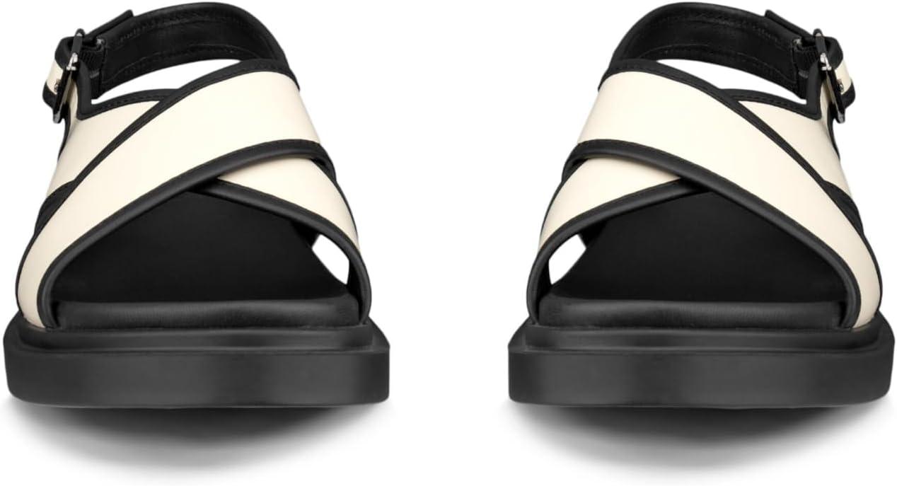 imageECCO Womens Seoul Cross Strap Slingback SandalLimestoneBlack