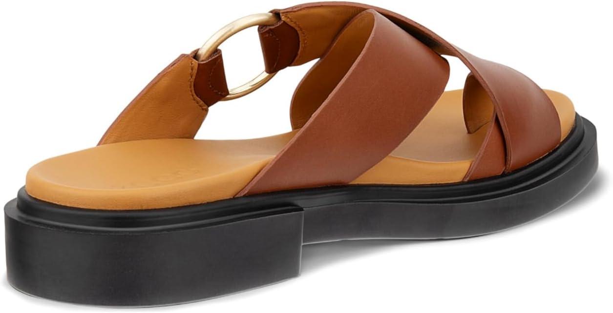 imageECCO Womens Seoul Toe Post Ring Ornament Slide SandalAmber