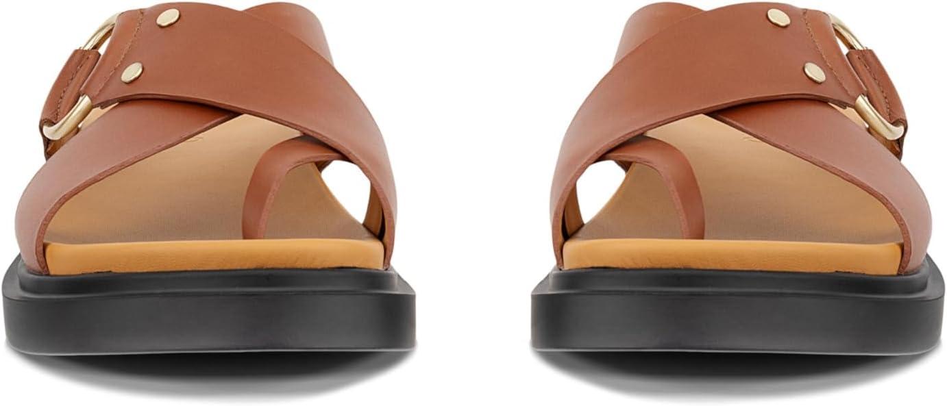 imageECCO Womens Seoul Toe Post Ring Ornament Slide SandalAmber