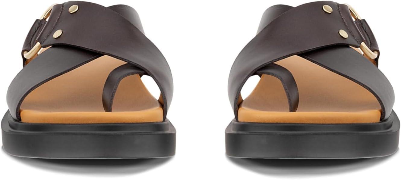 imageECCO Womens Seoul Toe Post Ring Ornament Slide SandalCoffee