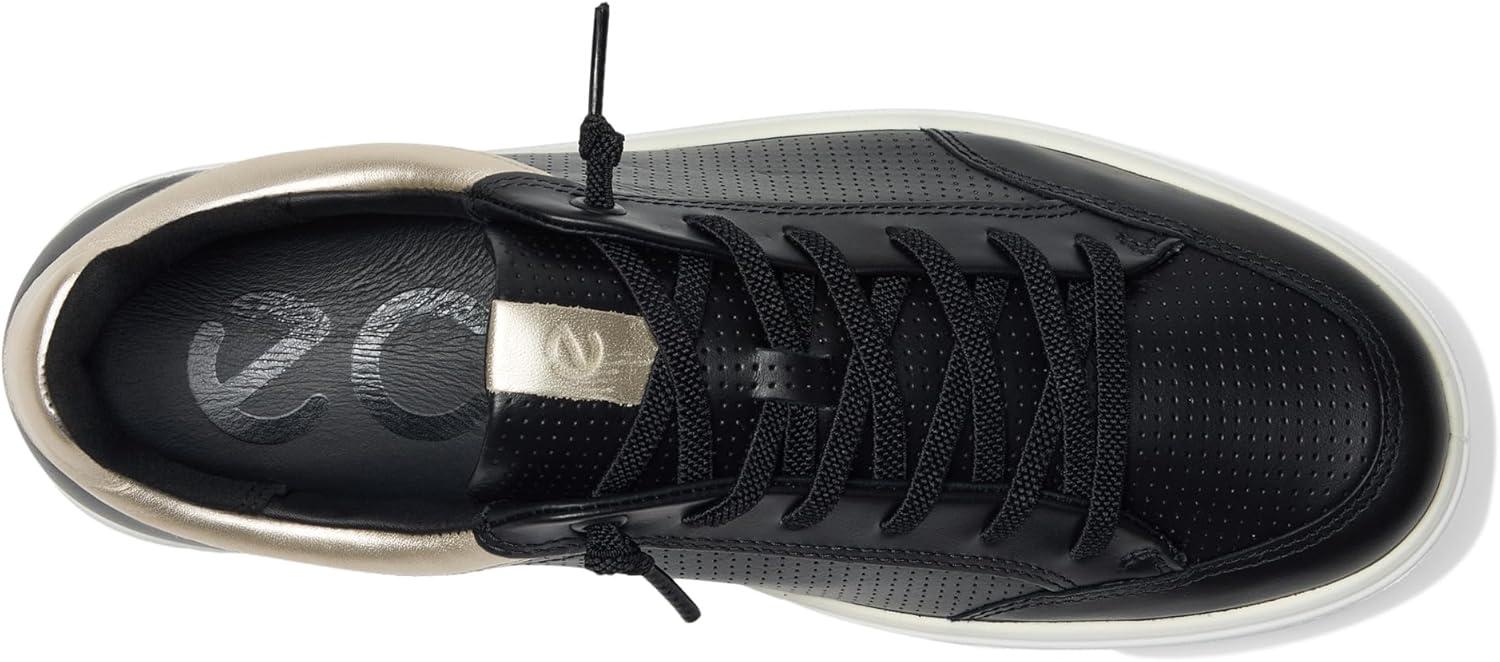 imageECCO Womens Soft 60 CourtBlackPure White Gold