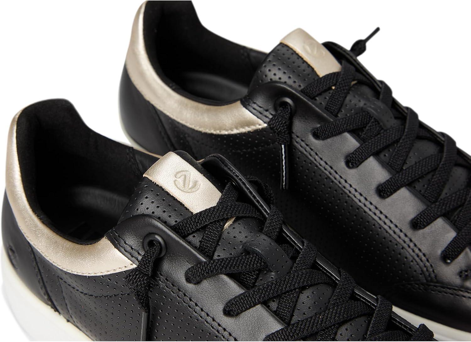 imageECCO Womens Soft 60 CourtBlackPure White Gold