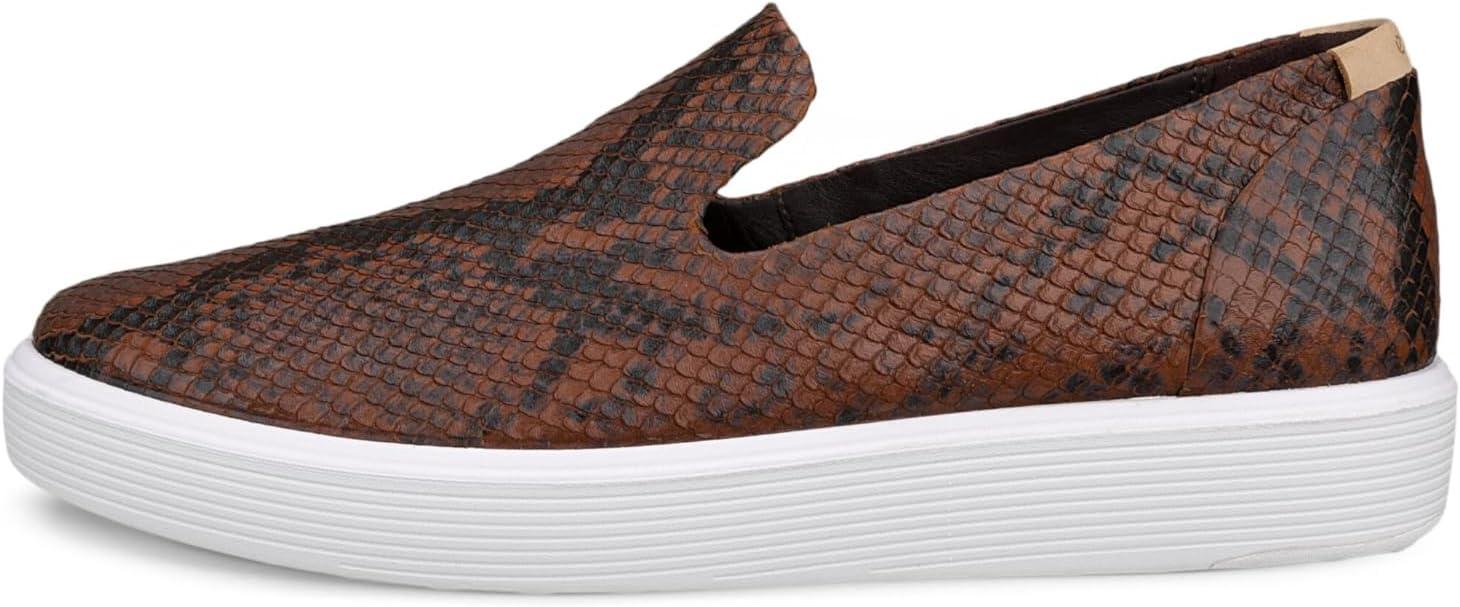 imageECCO Womens Soft 60 Premium Slip on SneakerMinkBlackCoffee Reptile Print