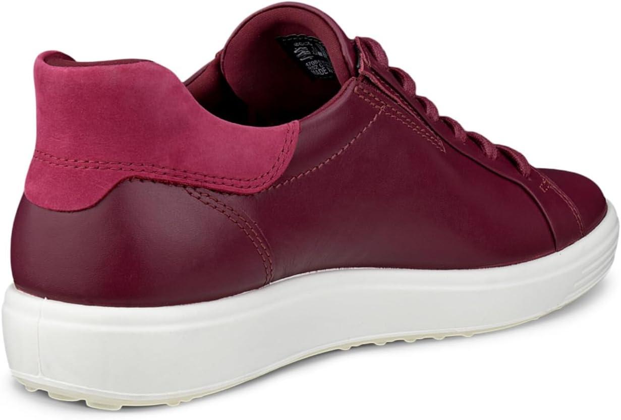 imageECCO Womens Soft 7 Easy SlipDark RubyRed Plum Nubuck