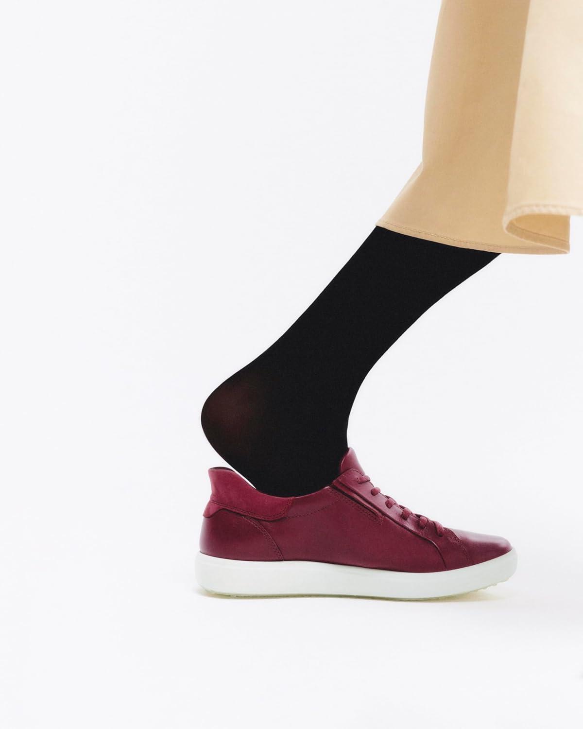 imageECCO Womens Soft 7 Easy SlipDark RubyRed Plum Nubuck