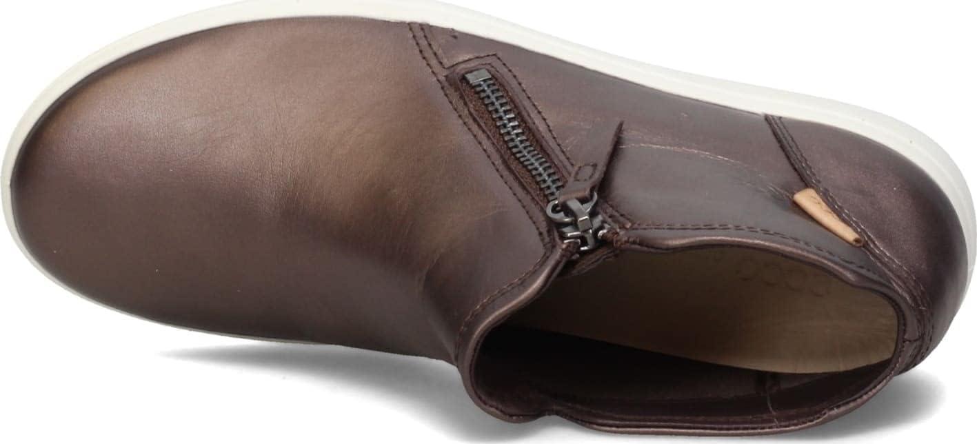 imageECCO Womens Soft 7 Side Zip Bootie Sneaker 75 USBrown
