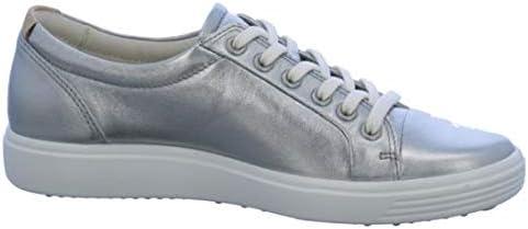imageECCO Womens Soft 7 Side Zip Bootie Sneaker 75 USSilver Alusilver 1708
