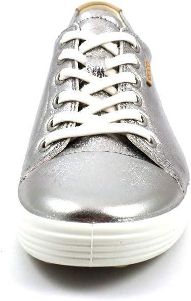 imageECCO Womens Soft 7 Side Zip Bootie Sneaker 75 USSilver Alusilver 1708