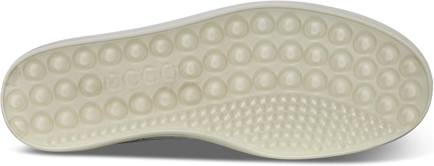 imageECCO Womens Soft 7 Side Zip Bootie Sneaker 75 USWhite Dusty Blue 51843