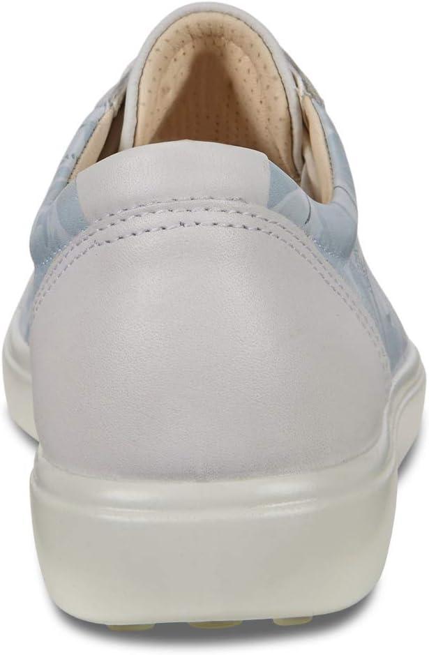 imageECCO Womens Soft 7 Side Zip Bootie Sneaker 75 USWhite Dusty Blue 51843