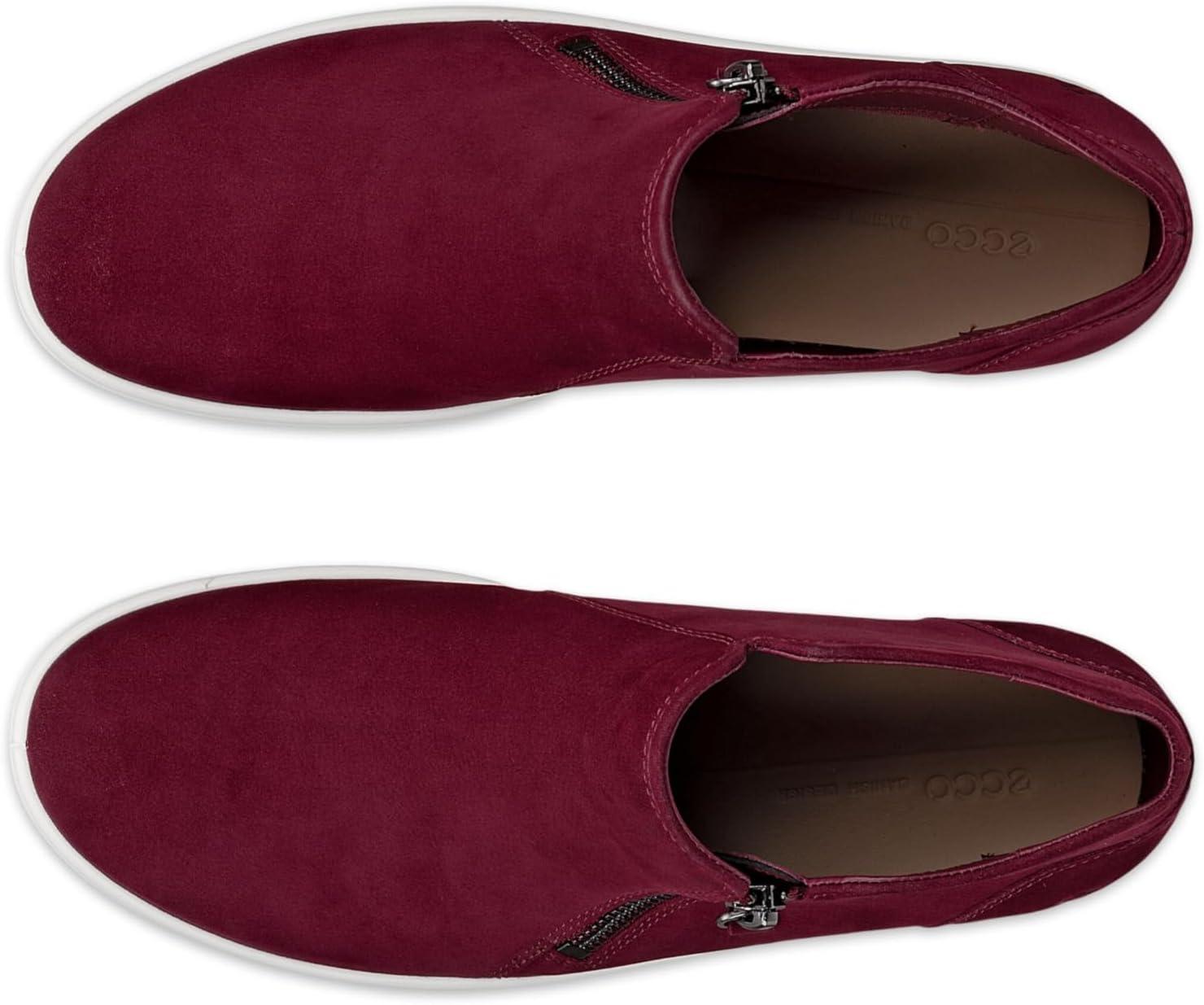 imageECCO Womens Soft 7 Side Zip Bootie SneakerDark Ruby