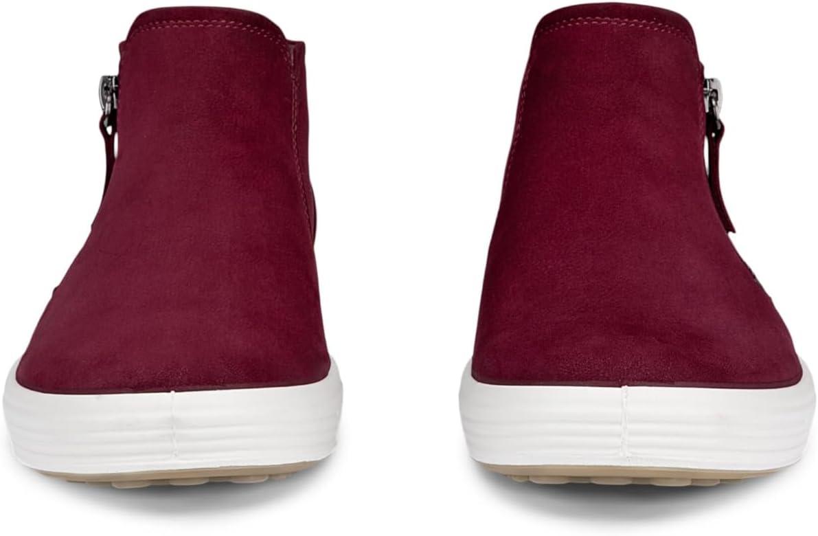 imageECCO Womens Soft 7 Side Zip Bootie SneakerDark Ruby
