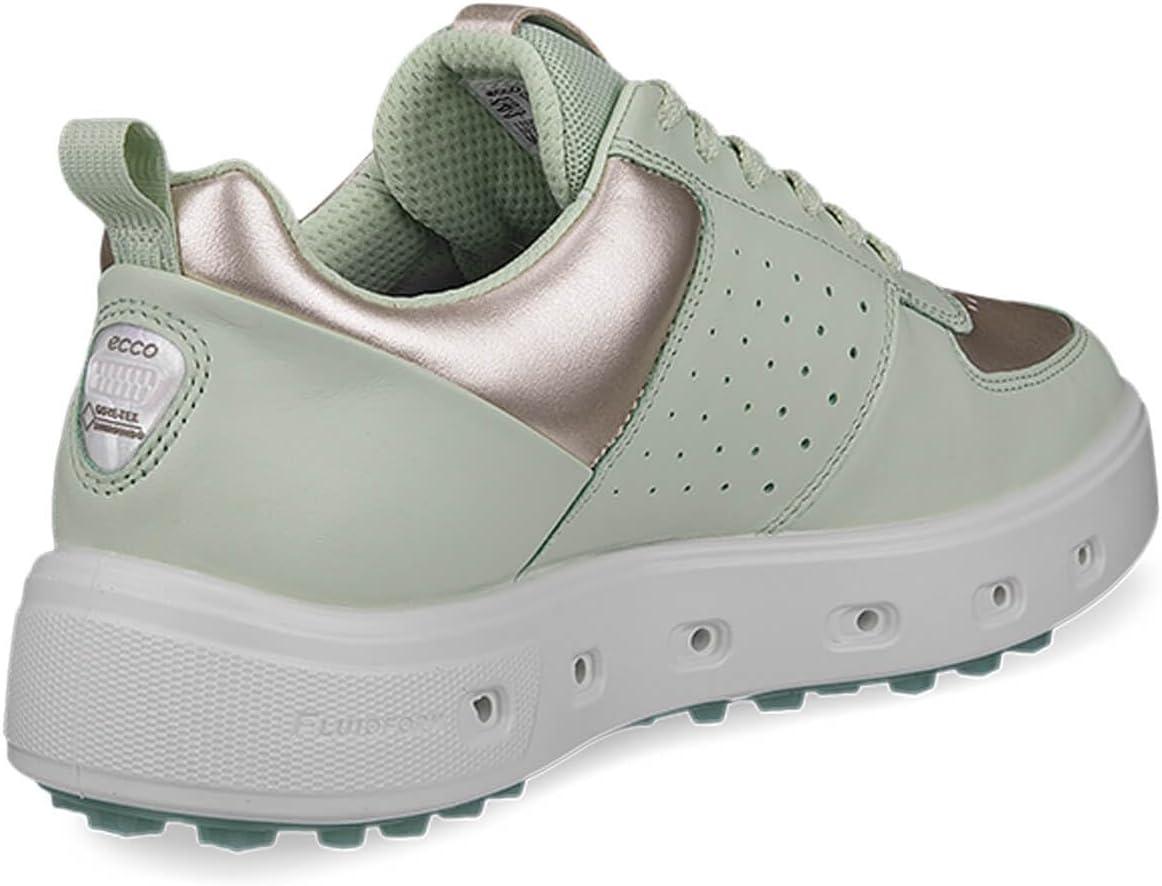 imageECCO Womens Street 720 Goretex Waterproof Golf ShoeGold Metallic Matcha