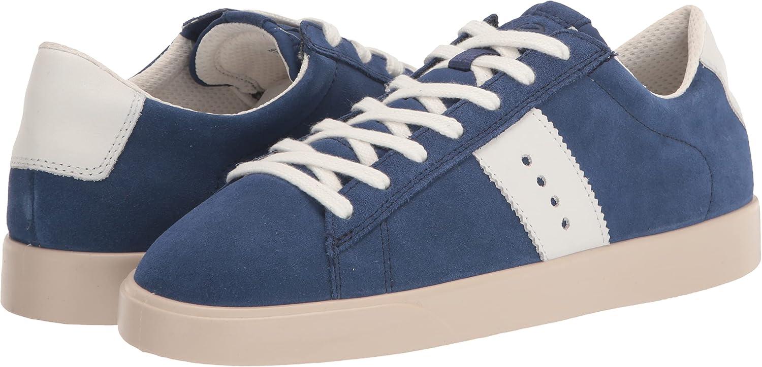 imageECCO Womens Street Lite Retro SneakerBlue DepthsWhite