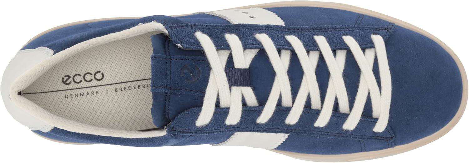 imageECCO Womens Street Lite Retro SneakerBlue DepthsWhite