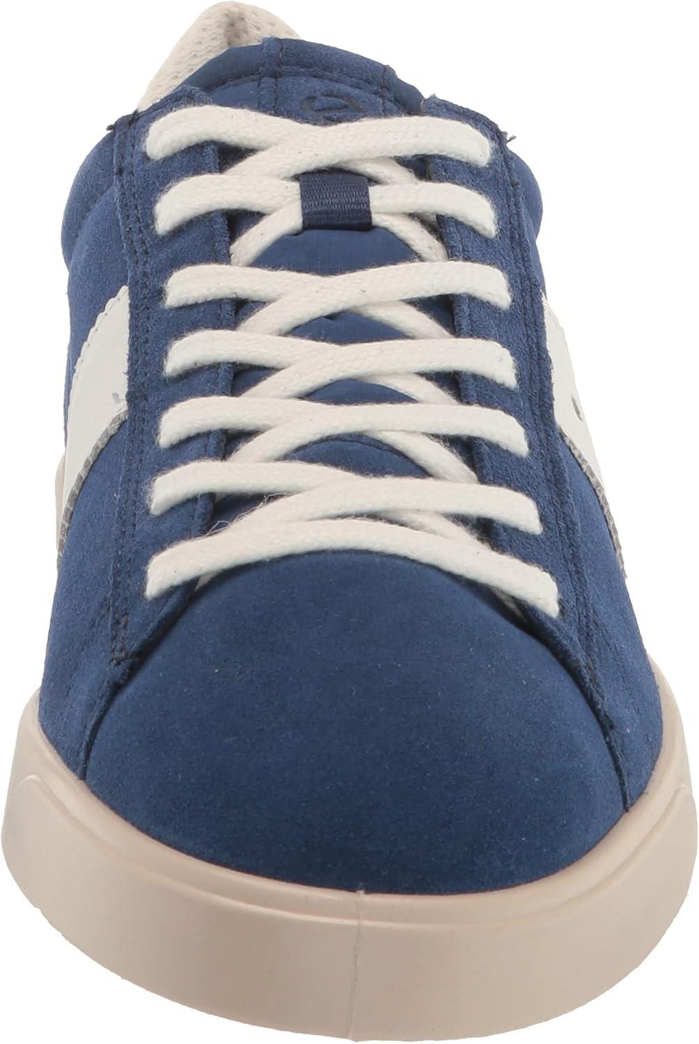 imageECCO Womens Street Lite Retro SneakerBlue DepthsWhite