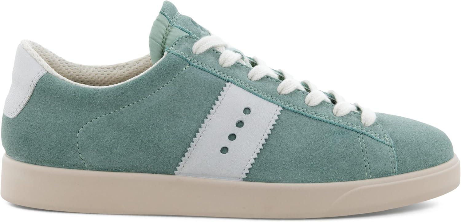 imageECCO Womens Street Lite Retro SneakerIce FlowerWhite Suede