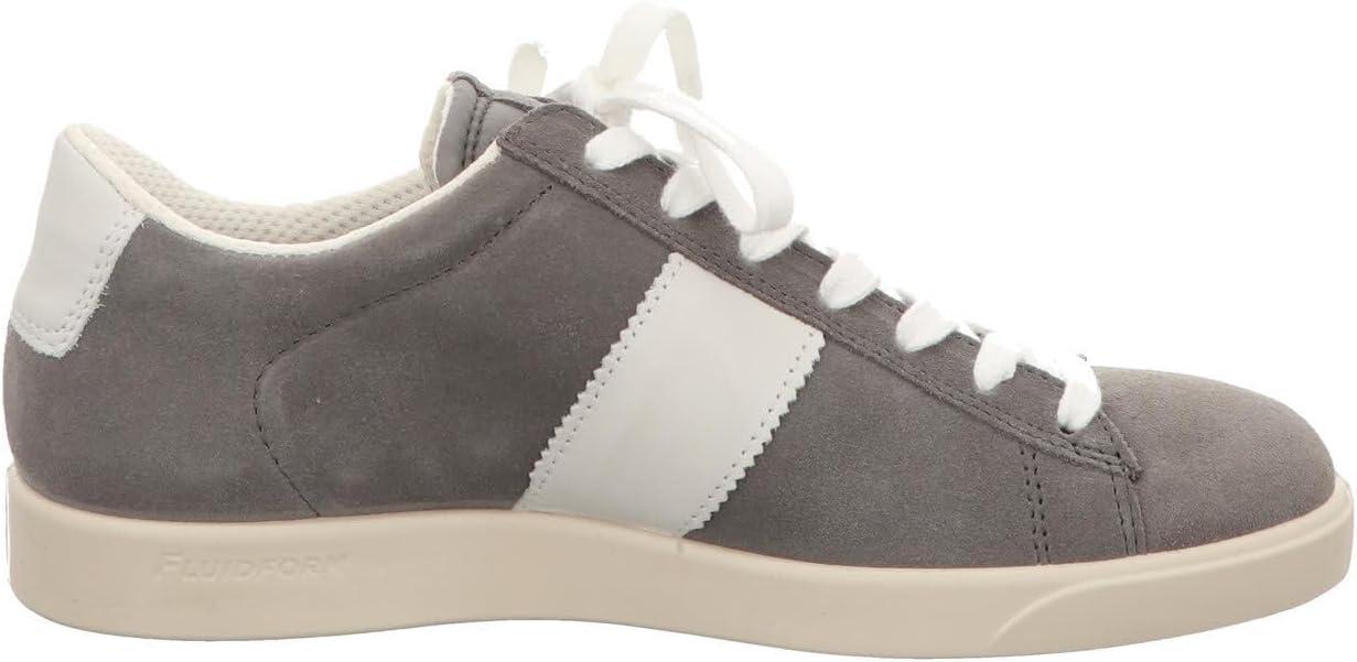imageECCO Womens Street Lite Retro SneakerSteelWhite Suede