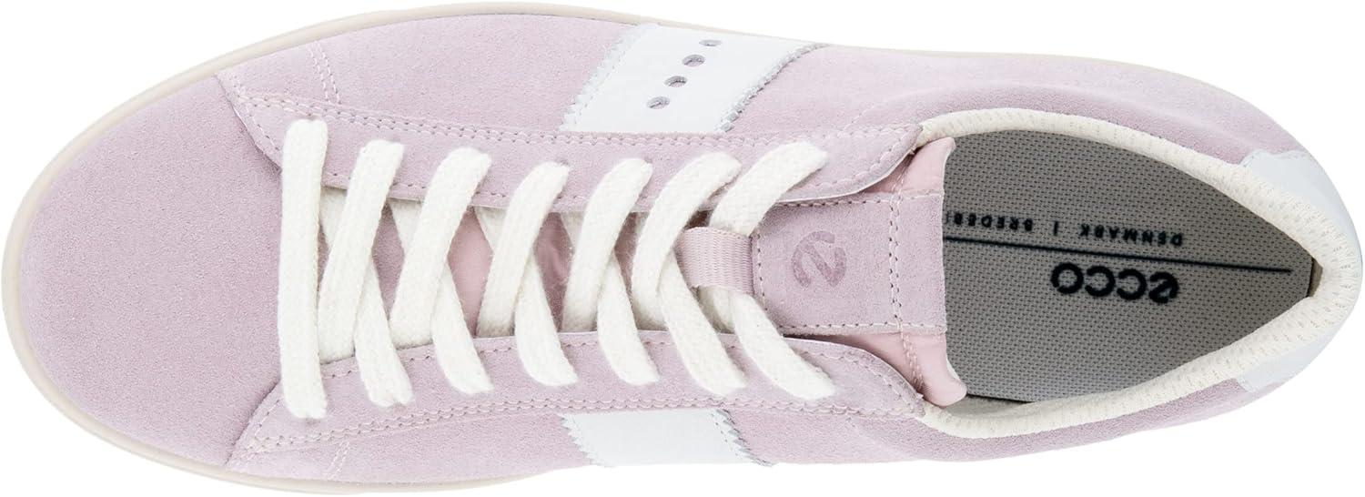 imageECCO Womens Street Lite Retro SneakerViolet IceWhite Suede