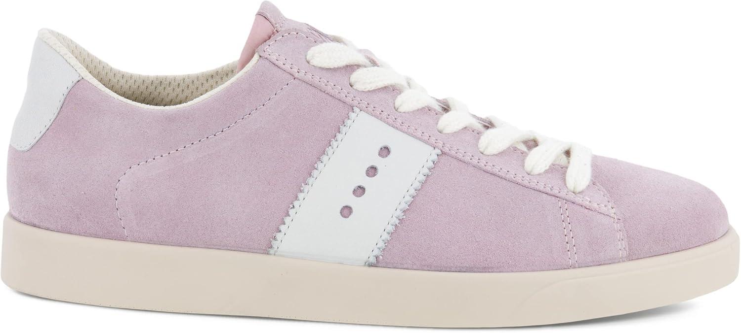 imageECCO Womens Street Lite Retro SneakerViolet IceWhite Suede