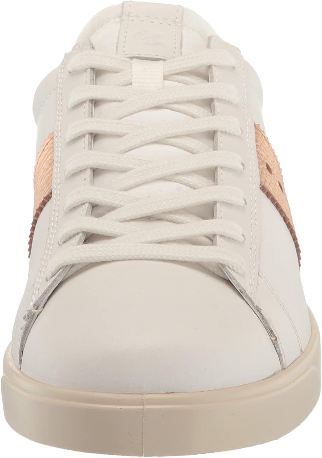 imageECCO Womens Street Lite RetroWhiteHammered BronzePure White Silver