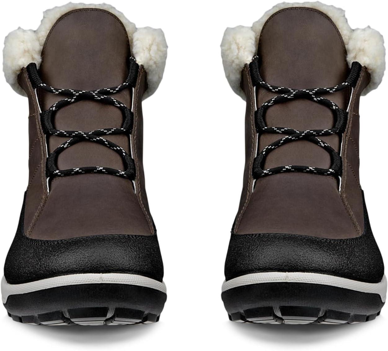 imageECCO Womens Trace Lite Waterproof Warm Lined Low Ankle BootBlackDark Clay