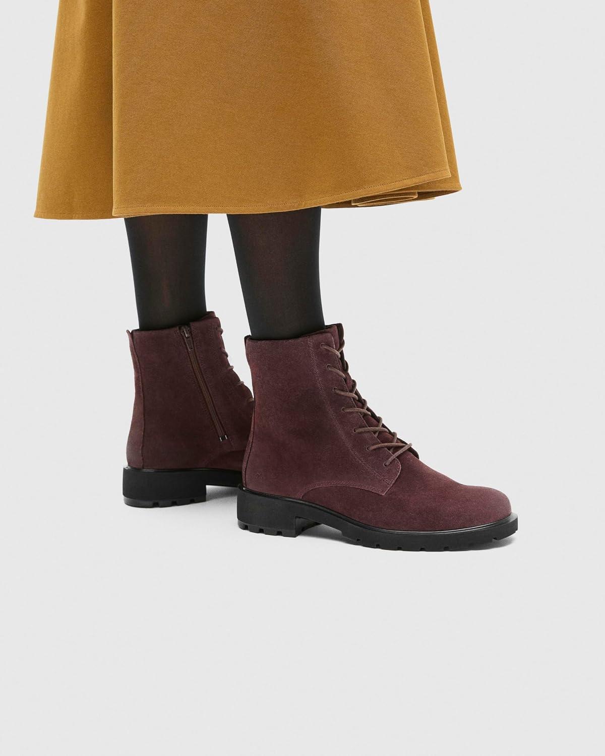 imageECCO Womens Vienna Lace Ankle BootGarnet Suede