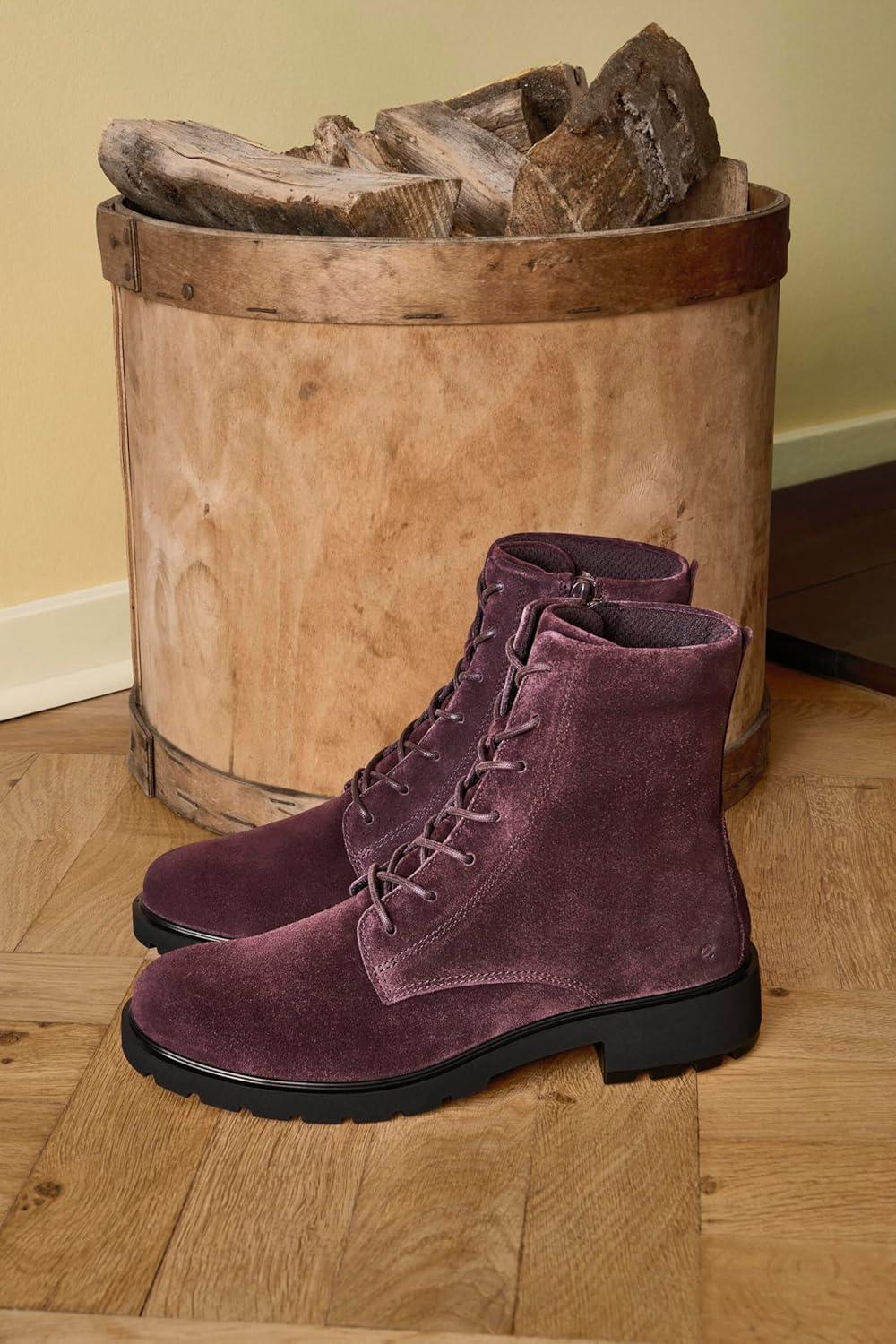 imageECCO Womens Vienna Lace Ankle BootGarnet Suede