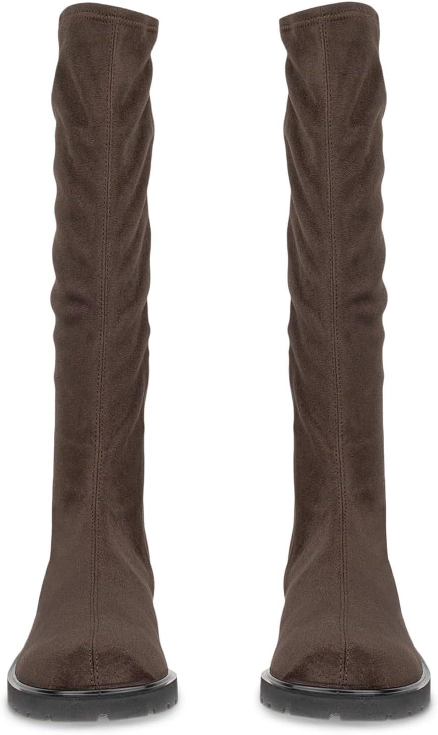 imageECCO Womens Vienna Stretch Textile Tall Knee High BootMocha Stretch Textile