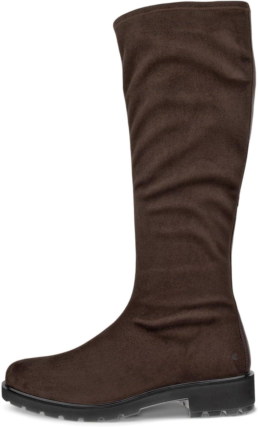 imageECCO Womens Vienna Stretch Textile Tall Knee High BootMocha Stretch Textile