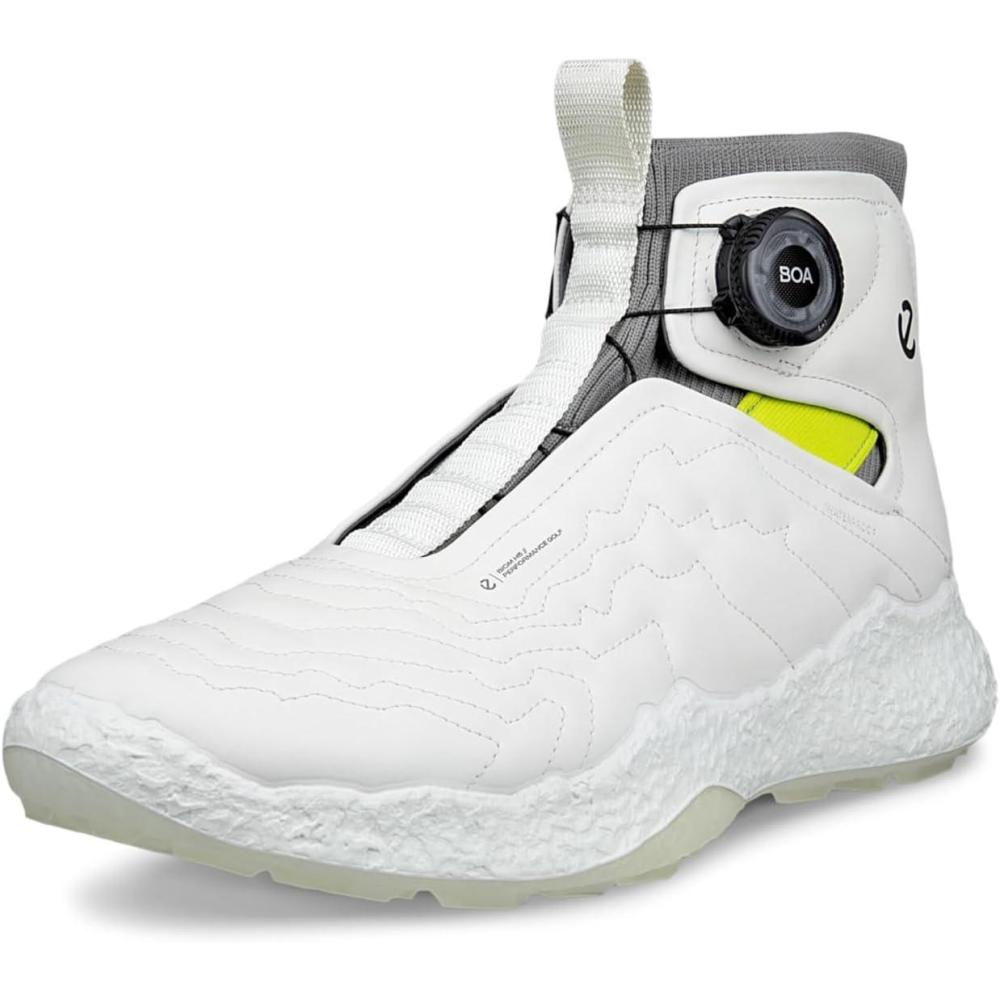 imageECCO Mens Biom Hybrid 5 Boa High Top Waterproof Golf ShoeWhite