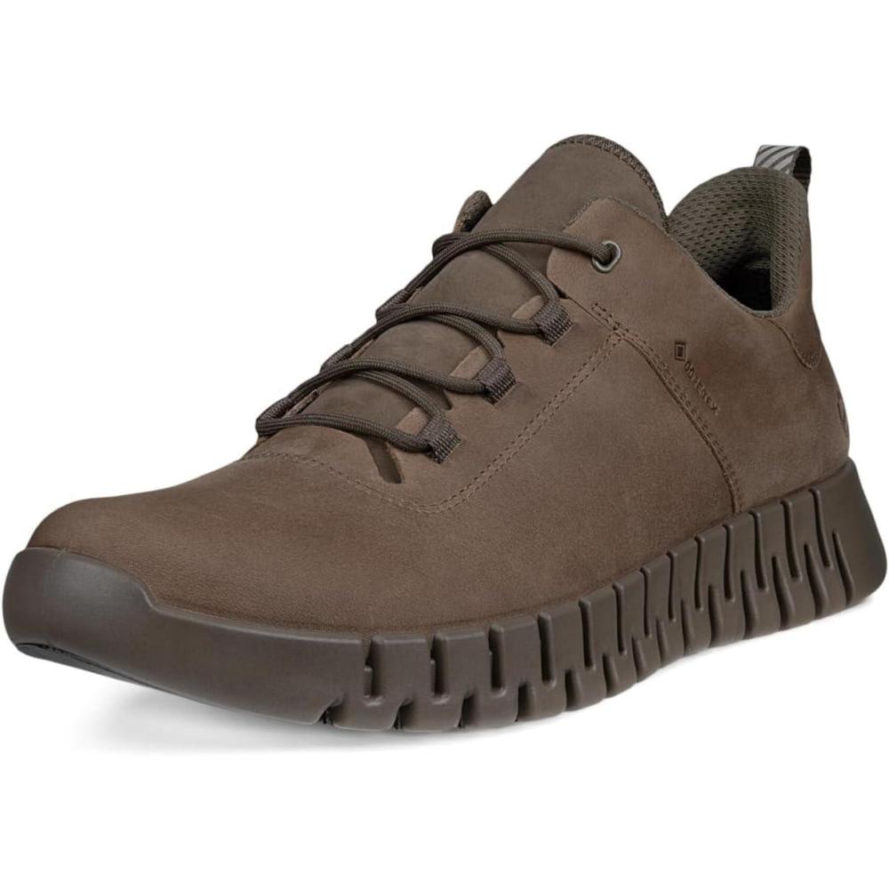 imageECCO Mens Gruuv Goretex Waterproof SneakerDark Clay Nubuck
