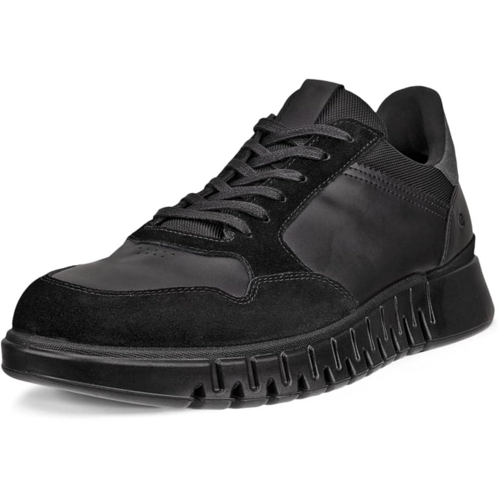 imageECCO Mens Gruuv Studio Runner SneakerBlackMagnet Suede