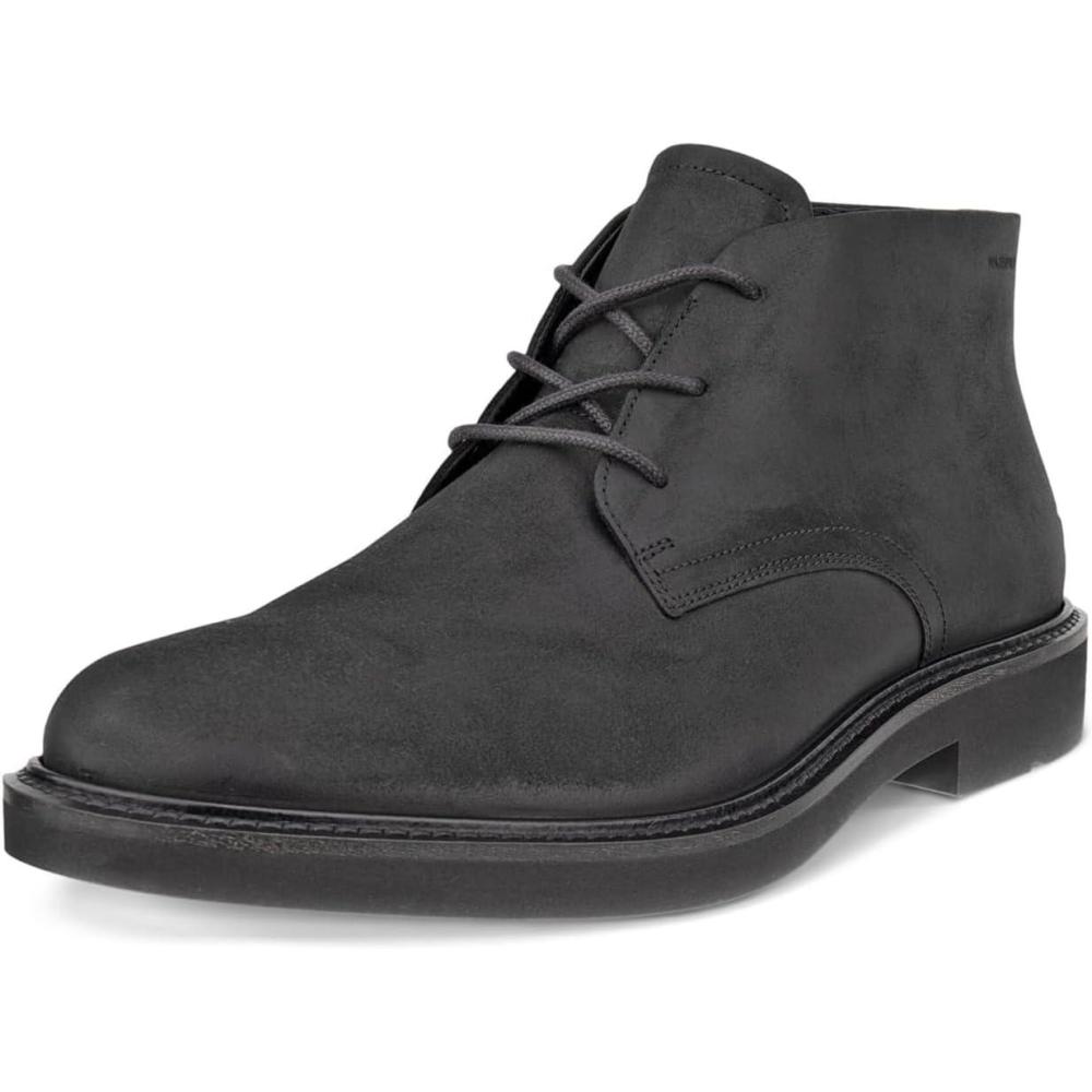 imageECCO Mens London Lace Up Waterproof Chukka BootBlack Nubuck