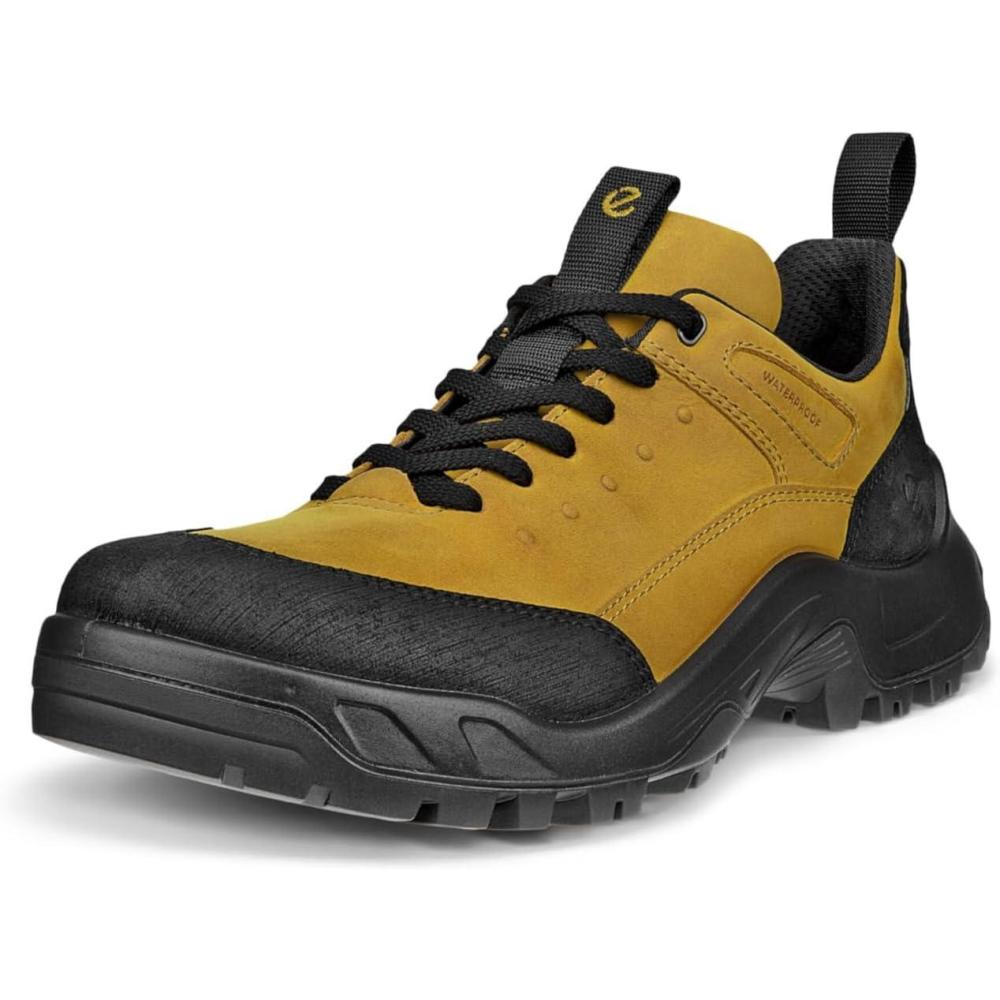 imageECCO Mens Offroad Waterproof Lace UpBlack NubuckOlive Oil Nubuck