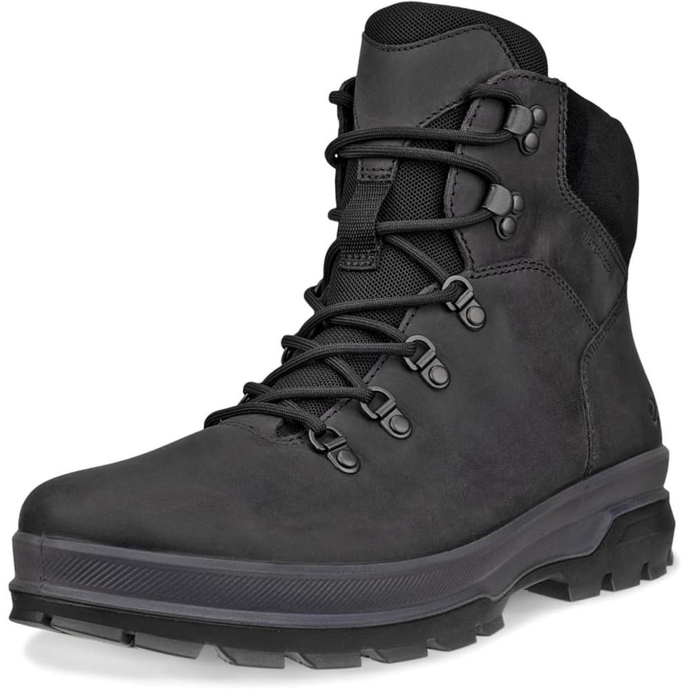 imageECCO Mens Rugged Track Plain Toe High Waterproof Hiking BootBlack
